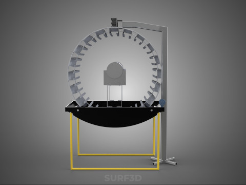 ROTARY HYDROPONIC SPIN GARDEN PLANT GROW FARM CYLINDER SYSTEM 3D मॉडल
