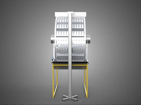 РОТОРНАЯ ГИДРОПОНИЧЕСКАЯ ЦИЛИНДРОВАЯ СИСТЕМА ДЛЯ ВЫРАЩИВАНИЯ САДОВЫХ РАСТЕНИЙ 3D Модель