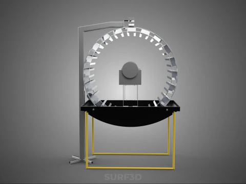 РОТОРНАЯ ГИДРОПОНИЧЕСКАЯ ЦИЛИНДРОВАЯ СИСТЕМА ДЛЯ ВЫРАЩИВАНИЯ САДОВЫХ РАСТЕНИЙ 3D Модель