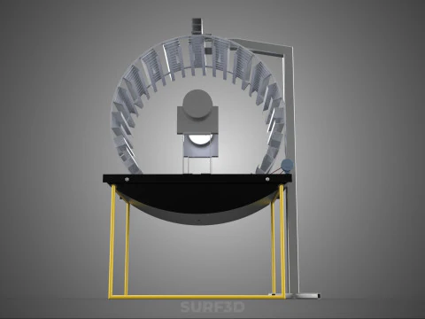 РОТОРНАЯ ГИДРОПОНИЧЕСКАЯ ЦИЛИНДРОВАЯ СИСТЕМА ДЛЯ ВЫРАЩИВАНИЯ САДОВЫХ РАСТЕНИЙ 3D Модель