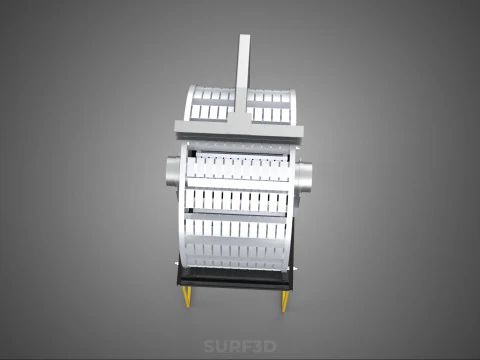 РОТОРНАЯ ГИДРОПОНИЧЕСКАЯ ЦИЛИНДРОВАЯ СИСТЕМА ДЛЯ ВЫРАЩИВАНИЯ САДОВЫХ РАСТЕНИЙ 3D Модель