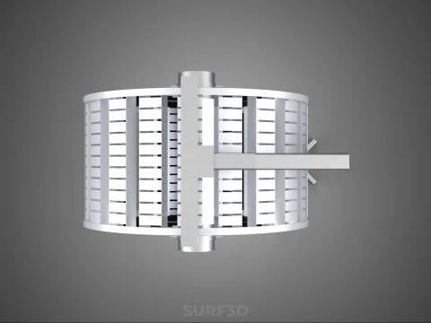 РОТОРНАЯ ГИДРОПОНИЧЕСКАЯ ЦИЛИНДРОВАЯ СИСТЕМА ДЛЯ ВЫРАЩИВАНИЯ САДОВЫХ РАСТЕНИЙ 3D Модель