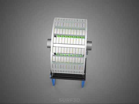 CIRCULAR ROTARY HYDROPONIC SPIN GARDEN PLANT FARM SYSTEM WHEEL 3D Model