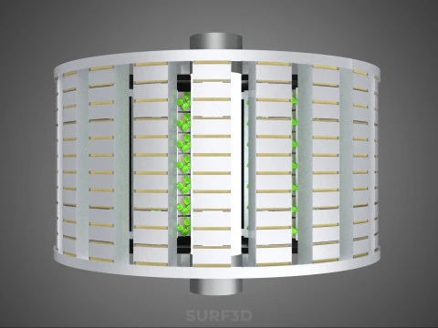 CIRCULAR ROTARY HYDROPONIC SPIN GARDEN PLANT FARM SYSTEM WHEEL 3D Model