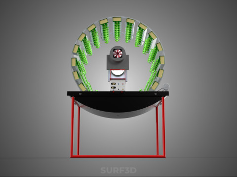IOT CONTROL ROTARY HYDROPONIC GARDEN PLANT FARMING SYSTEM WHEEL Modello 3D