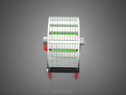 IOT CONTROL ROTARY HYDROPONIC GARDEN PLANT FARMING SYSTEM WHEEL 3D Model