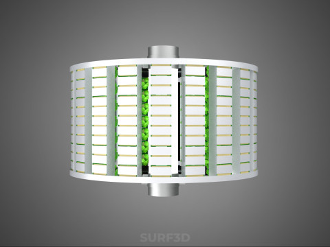 IOT CONTROL ROTARY HYDROPONIC GARDEN PLANT FARMING SYSTEM WHEEL Modello 3D