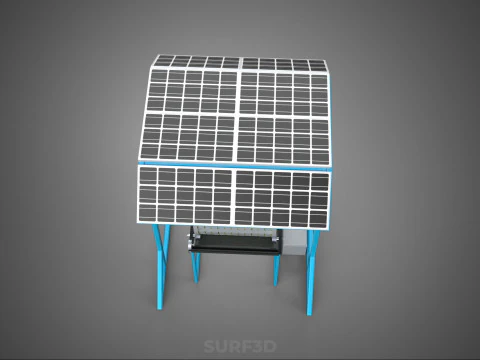 SOLAR PANEL IOT ROTARY HYDROPONIC GARDEN PLANT FARM SYSTEM WHEEL 3D Model