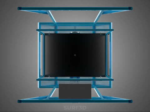 SOLAR PANEL IOT ROTARY HYDROPONIC GARDEN PLANT FARM SYSTEM WHEEL 3D Model