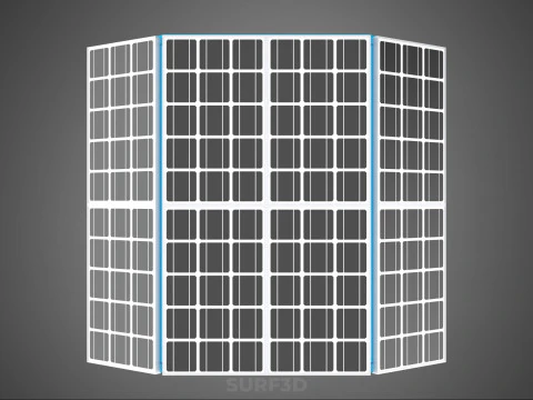 SOLAR PANEL IOT ROTARY HYDROPONIC GARDEN PLANT FARM SYSTEM WHEEL 3D Model