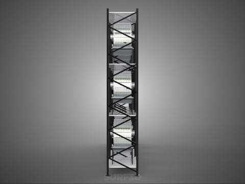 VERTICAL SHELF RACK TRAY ROTARY HYDROPONIC PLANT GARDEN TOWER 3D 模型
