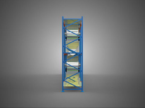 ARRAY ROW SHELF RACK TRAY ROTARY HYDROPONIC PLANT GARDEN TOWER 3D Modell