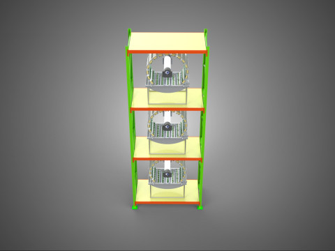 VERTICAL GARDEN TOWER ROTARY HYDROPONIC PLANT FARM LIGHT GROW 3D 模型