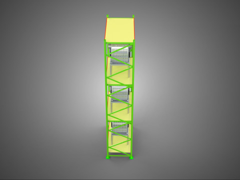 VERTICAL GARDEN TOWER ROTARY HYDROPONIC PLANT FARM LIGHT GROW 3D 模型