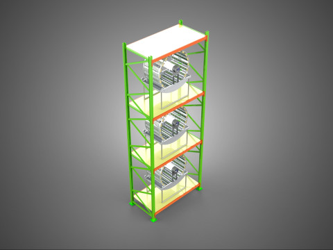 VERTICAL GARDEN TOWER ROTARY HYDROPONIC PLANT FARM LIGHT GROW 3D 模型
