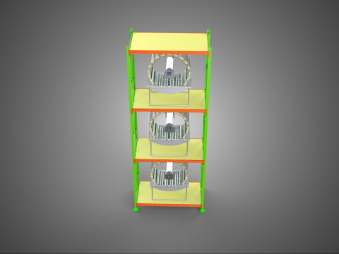 VERTICAL GARDEN TOWER ROTARY HYDROPONIC PLANT FARM LIGHT GROW 3D 模型