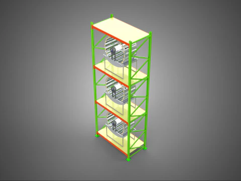 VERTICAL GARDEN TOWER ROTARY HYDROPONIC PLANT FARM LIGHT GROW 3D Model