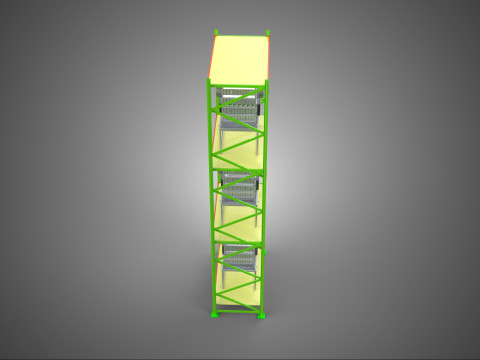 VERTICAL GARDEN TOWER ROTARY HYDROPONIC PLANT FARM LIGHT GROW 3D 模型