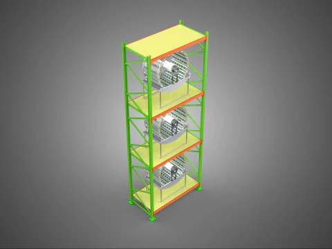 VERTICAL GARDEN TOWER ROTARY HYDROPONIC PLANT FARM LIGHT GROW 3D Model