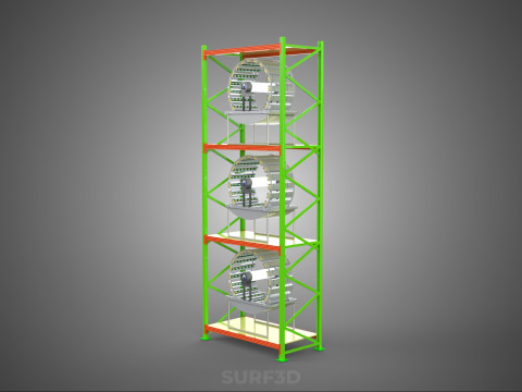 VERTICAL GARDEN TOWER ROTARY HYDROPONIC PLANT FARM LIGHT GROW 3D 模型