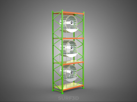 VERTICAL GARDEN TOWER ROTARY HYDROPONIC PLANT FARM LIGHT GROW 3D 模型