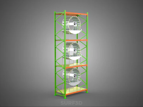 VERTICAL GARDEN TOWER ROTARY HYDROPONIC PLANT FARM LIGHT GROW 3D Model