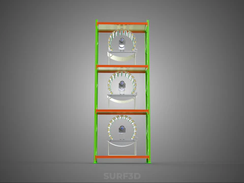 VERTICAL GARDEN TOWER ROTARY HYDROPONIC PLANT FARM LIGHT GROW 3D Model