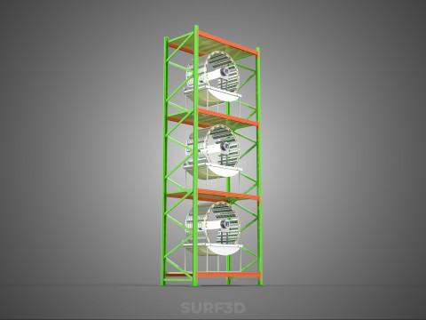 VERTICAL GARDEN TOWER ROTARY HYDROPONIC PLANT FARM LIGHT GROW 3D 模型