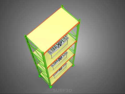 VERTICAL GARDEN TOWER ROTARY HYDROPONIC PLANT FARM LIGHT GROW 3D 模型