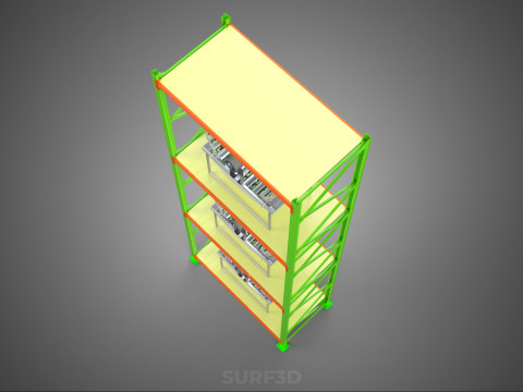 VERTICAL GARDEN TOWER ROTARY HYDROPONIC PLANT FARM LIGHT GROW 3D 模型