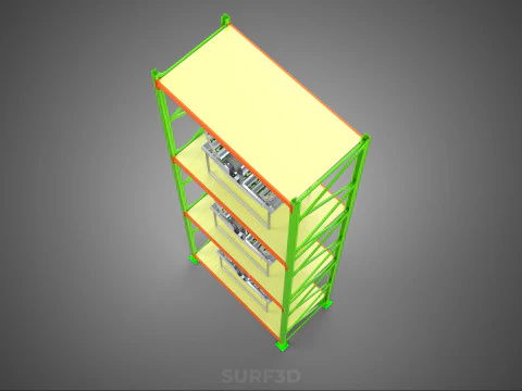 VERTICAL GARDEN TOWER ROTARY HYDROPONIC PLANT FARM LIGHT GROW 3D Model