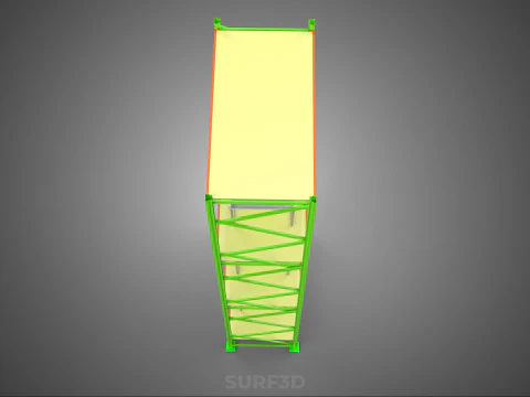 VERTICAL GARDEN TOWER ROTARY HYDROPONIC PLANT FARM LIGHT GROW 3D Model