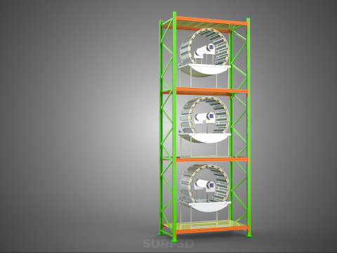 VERTICAL GARDEN TOWER ROTARY HYDROPONIC PLANT FARM LIGHT GROW 3D 模型