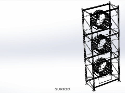 VERTICAL GARDEN TOWER ROTARY HYDROPONIC PLANT FARM LIGHT GROW 3D 模型