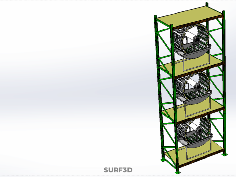VERTICAL GARDEN TOWER ROTARY HYDROPONIC PLANT FARM LIGHT GROW 3D 模型