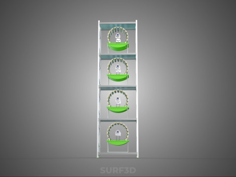 STACK VERTICAL GARDEN TOWER FRAME ROTARY HYDROPONIC PLANT FARM Modelo 3D