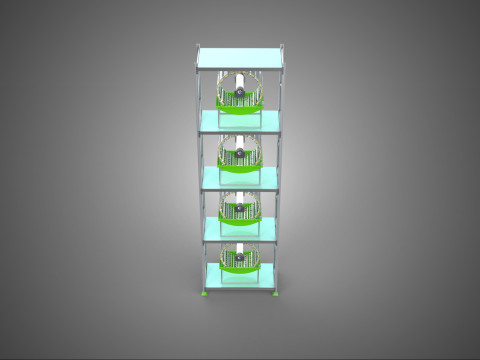 STACK VERTICAL GARDEN TOWER FRAME ROTARY HYDROPONIC PLANT FARM Modelo 3D