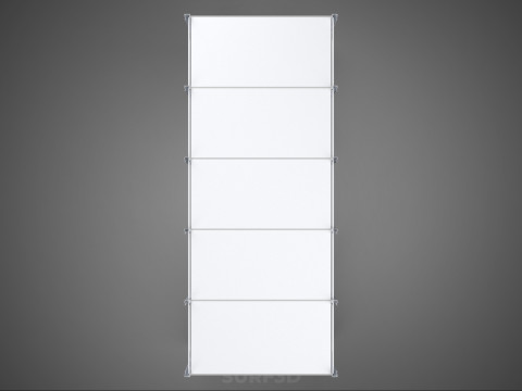 FRAME ARRAY ROW SHELF RACK TRAY ROTARY HYDROPONIC LED PLANT FARM 3D 模型