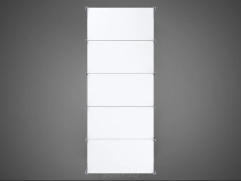 FRAME ARRAY ROW SHELF RACK TRAY ROTARY HYDROPONIC LED PLANT FARM 3D Model