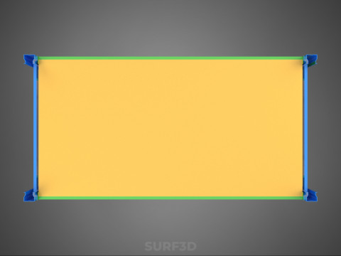 ROTERENDE HYDROPONIC PLANTENBOERDERIJ KOOI MODULAIR FRAME PLANKBAK 3D Model