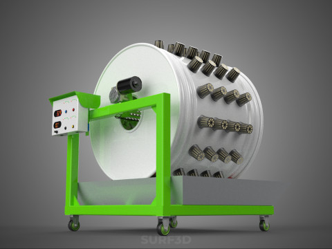 ROTARY HYDROPONIC RADIAL SPIN GARDENING PLANT FARM SYSTEM WHEEL 3D Model