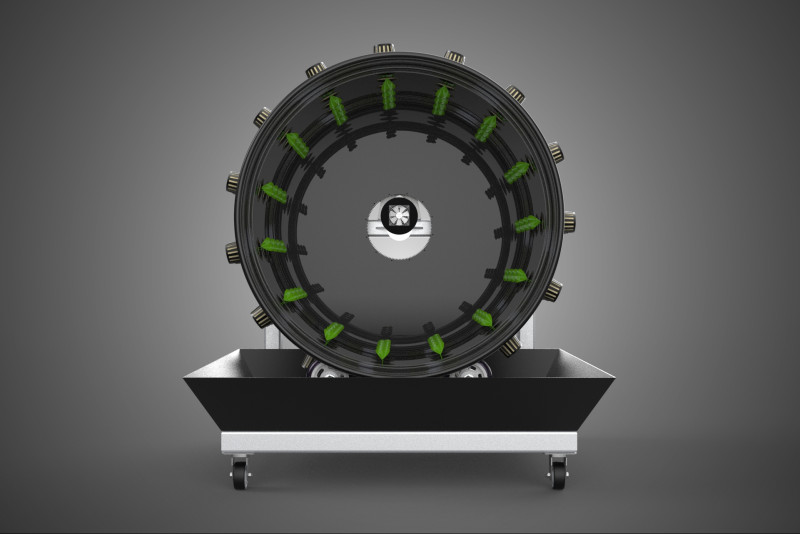 CIRCULAR SPIN ROTARY HYDROPONIC GARDEN PLANT FARM SYSTEM WHEEL 3D 模型 .c4d .max .obj .3ds .fbx .stl .blend 