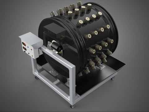 CIRCULAR SPIN ROTARY HYDROPONIC GARDEN PLANT FARM SYSTEM WHEEL 3D 模型
