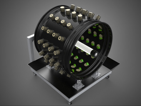 CIRCULAR SPIN ROTARY HYDROPONIC GARDEN PLANT FARM SYSTEM WHEEL 3D 模型