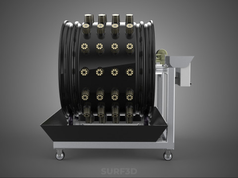 CIRCULAR SPIN ROTARY HYDROPONIC GARDEN PLANT FARM SYSTEM WHEEL 3D 模型