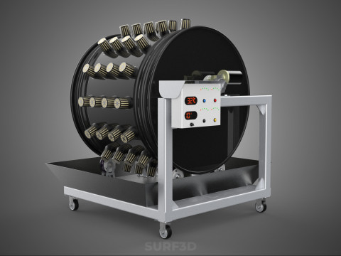 CIRCULAR SPIN ROTARY HYDROPONIC GARDEN PLANT FARM SYSTEM WHEEL 3D 模型