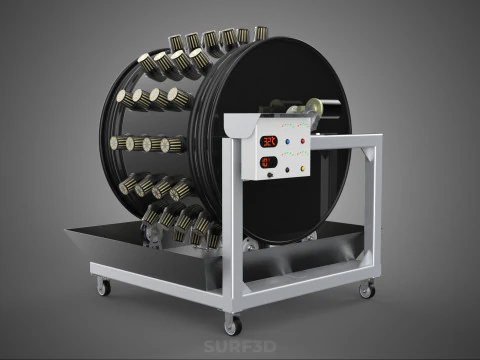 CIRCULAR SPIN ROTARY HYDROPONIC GARDEN PLANT FARM SYSTEM WHEEL 3D Model
