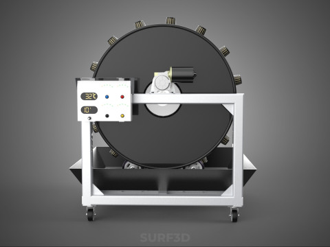 CIRCULAR SPIN ROTARY HYDROPONIC GARDEN PLANT FARM SYSTEM WHEEL 3D 模型