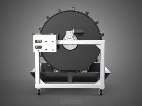 CIRCULAR SPIN ROTARY HYDROPONIC GARDEN PLANT FARM SYSTEM WHEEL 3D Model