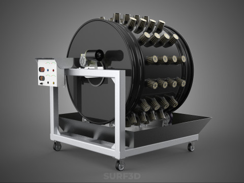 CIRCULAR SPIN ROTARY HYDROPONIC GARDEN PLANT FARM SYSTEM WHEEL 3D 模型